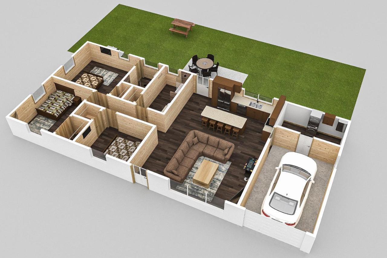 The Brick House: Brand New! 3 Bedroom Home With Private Driveway Pigeon Forge Exteriör bild